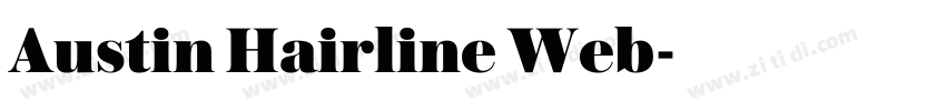 Austin Hairline Web字体转换